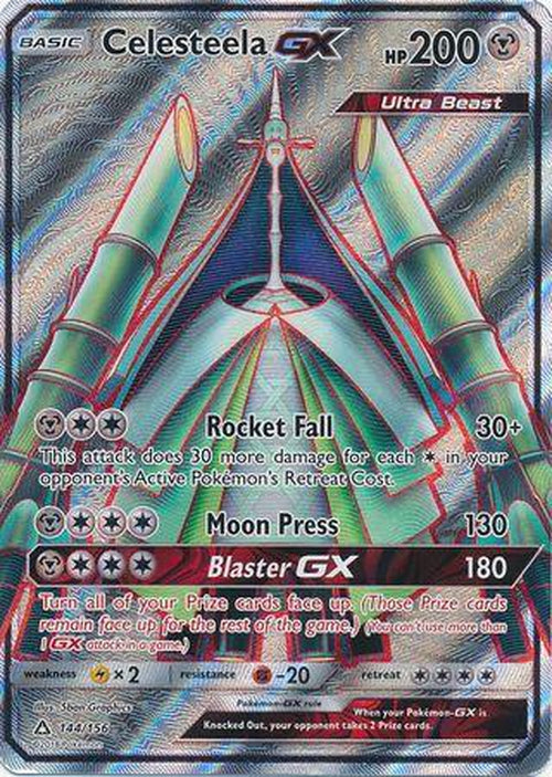 Celesteela GX - 144/156 - Full Art Ultra Rare - Ultra Prism-Cherry Collectables