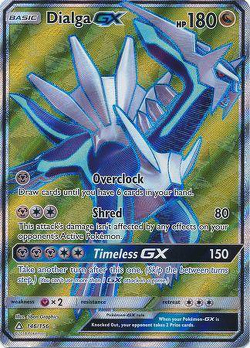 Dialga GX - 146/156 - Full Art Ultra Rare - Ultra Prism-Cherry Collectables