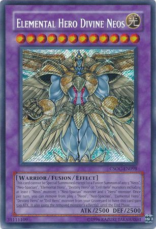 Elemental Hero Divine Neos - CSOC-EN098 - Secret Rare Unlimited-Cherry Collectables