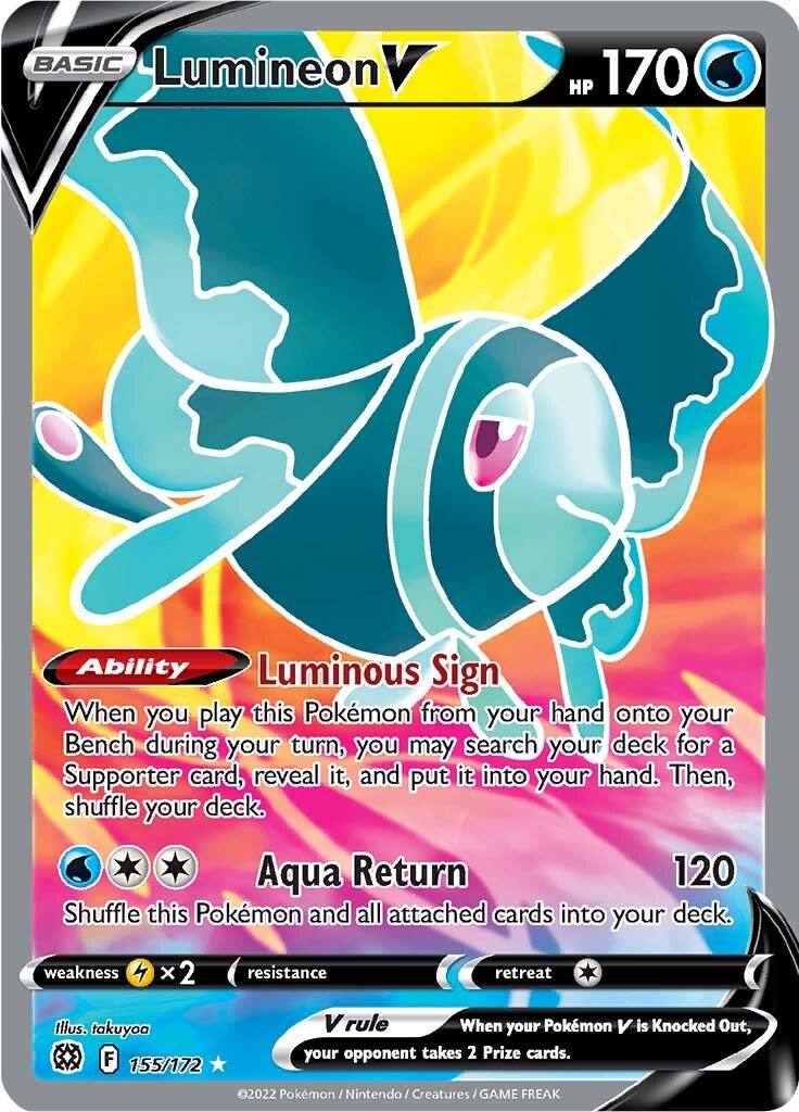 Lumineon V - 155/172 - Full Art Ultra Rare