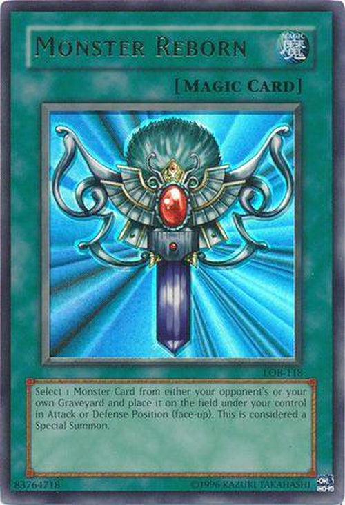 Monster Reborn - LOB-118 - Ultra Rare Unlimited-Cherry Collectables