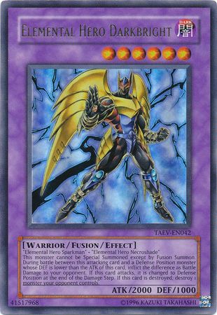 Elemental Hero Darkbright - Taev-en042 - Ultra Rare Unlimited