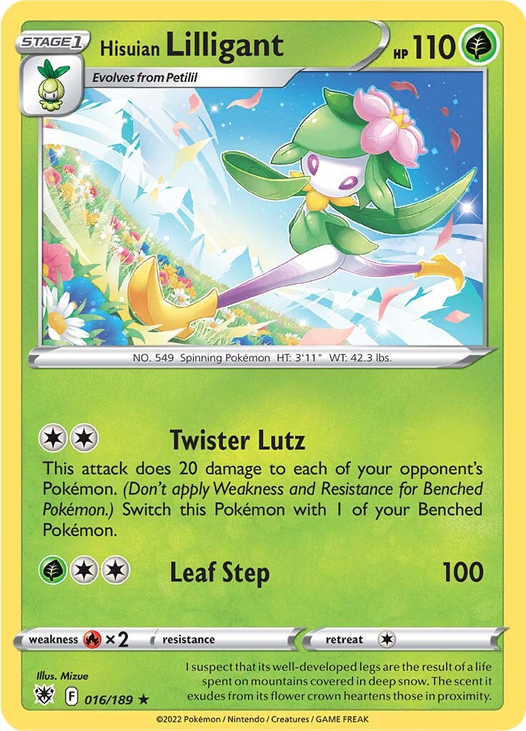 Hisuian Lilligant - 016/189 - Holo Rare