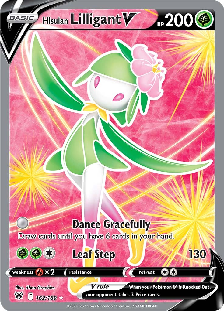 Hisuian Liligant V - 162/189 - Full Art Ultra Rare