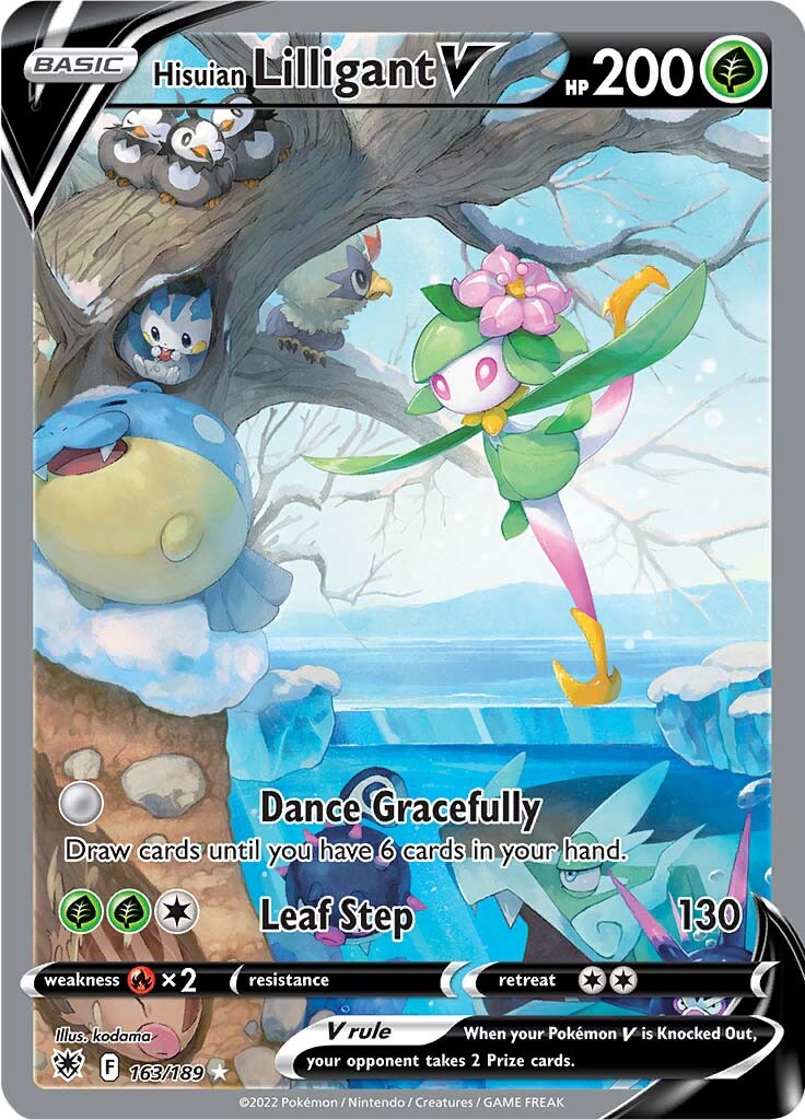 Hisuian Liligant V - 163/189 - Alternate Art Ultra Rare
