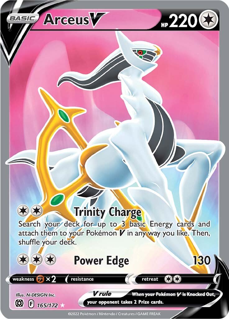 Arceus V - 165/172 - Full Art Ultra Rare
