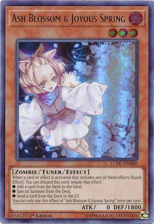 Ash Blossom & Joyous Spring - LCKC-EN080 - Ultra Rare 1st Edition-Cherry Collectables