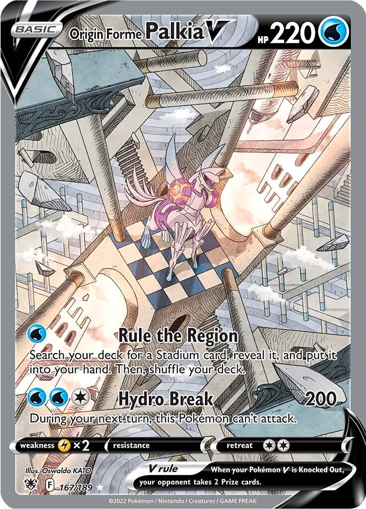 Origin Forme Palkia V - 167/189 - Alternate Art Ultra Rare