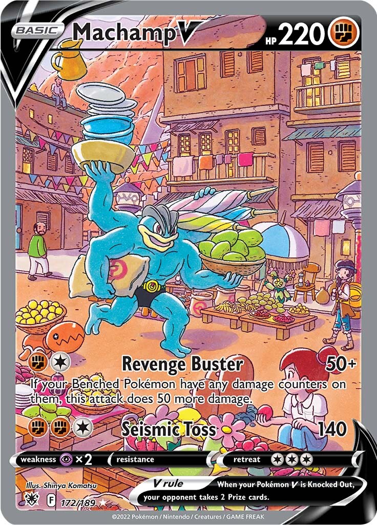 Machamp V - 172/189 - Alternate Art Ultra Rare