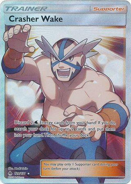 Crasher Wake - 129/131 - Full Art Ultra Rare - Forbidden Light-Cherry Collectables