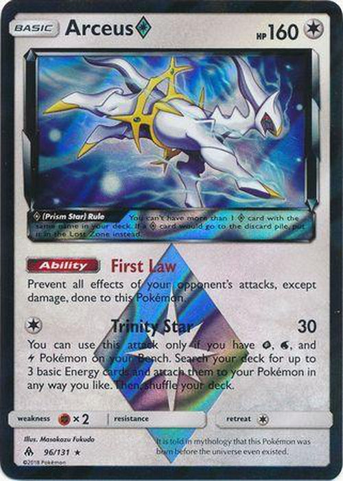 Arceus Prism Star - 96/131 - Holo Rare - Forbidden Light-Cherry Collectables