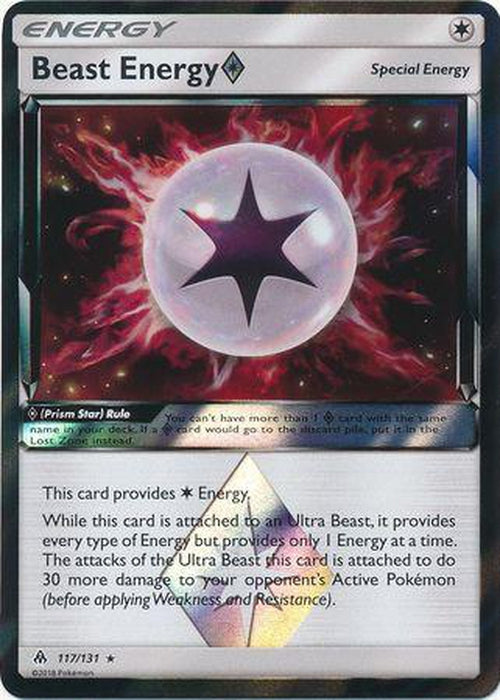 Beast Energy Prism Star - 117/131 - Holo Rare - Forbidden Light-Cherry Collectables