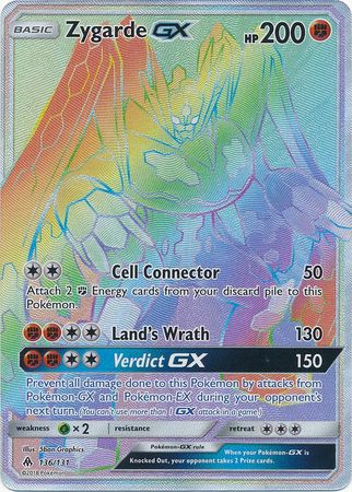 HYPER RARE Zygarde GX - 136/131 - Forbidden Light Cherry Collectables HYPER RARE Zygarde GX - 136/131 - Forbidden Light Cherry Collectables