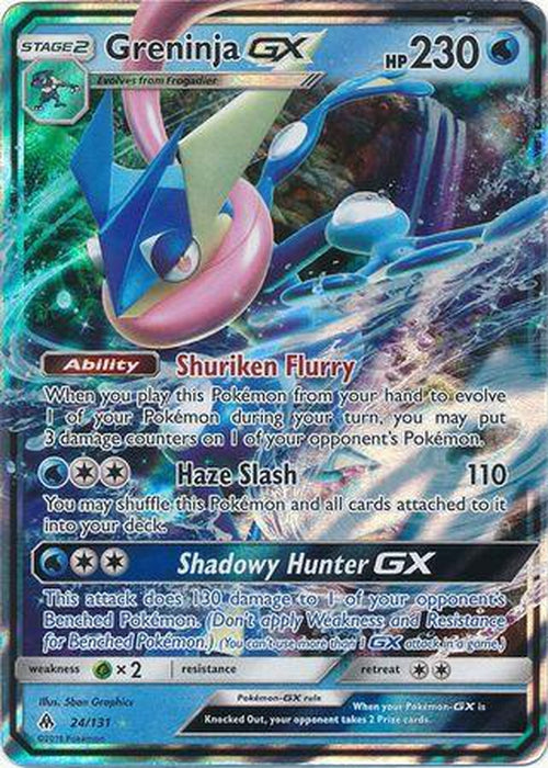 Greninja GX - 24/131 - Ultra Rare - Forbidden Light-Cherry Collectables