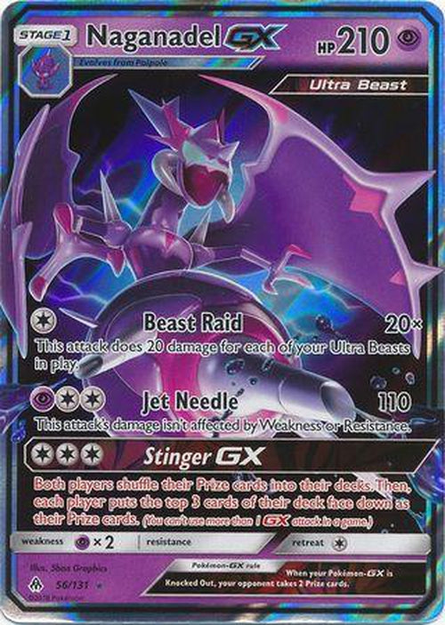 Naganadel GX - 56/131 - Ultra Rare - Forbidden Light-Cherry Collectables