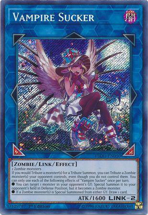 Vampire Sucker - FLOD-EN050 - Secret Rare 1st Edition-Cherry Collectables