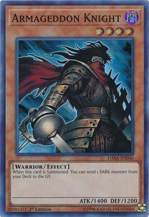 Armageddon Knight - DASA-EN040 - Super Rare 1st Edition-Cherry Collectables