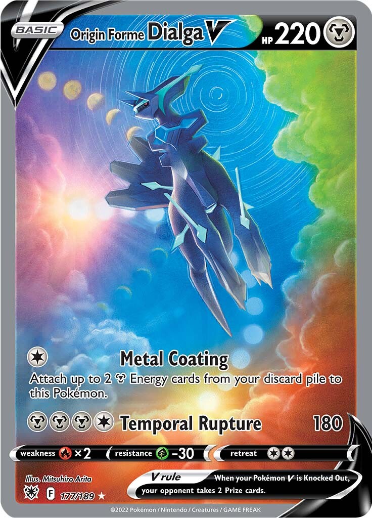 Origin Forme Dialga V - 177/189 - Alternate Art Ultra Rare