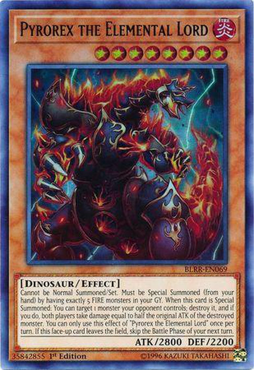 Pyrorex the Elemental Lord - BLRR-EN069 - Ultra Rare 1st Edition-Cherry Collectables