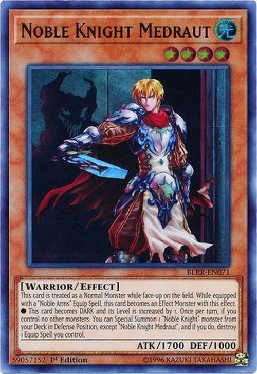 Noble Knight Medraut - BLRR-EN071 - Ultra Rare 1st Edition-Cherry Collectables