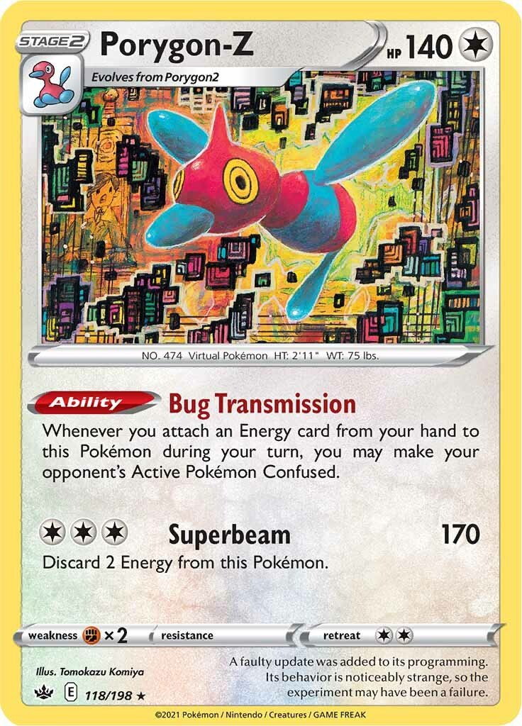 Porygon-Z - 118/198 - Holo Rare Chilling Reign