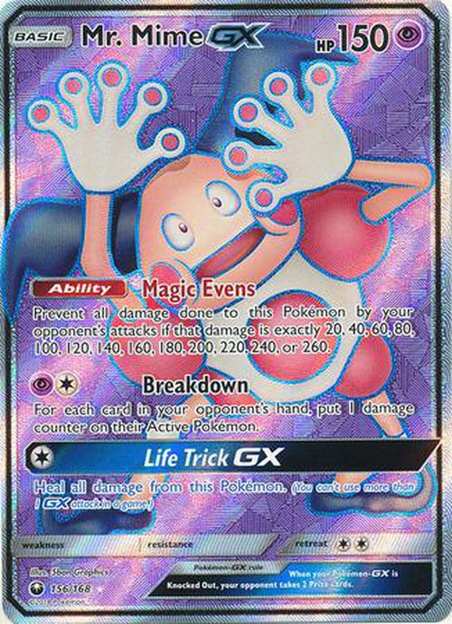 Mr. Mime GX - 156/168 - Full Art Ultra Rare - Celestial Storm-Cherry Collectables