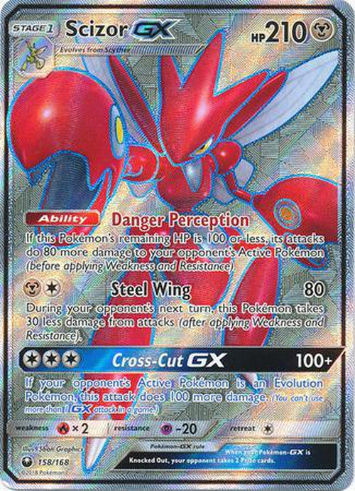 Scizor GX - 158/168 - Full Art Ultra Rare - Celestial Storm-Cherry Collectables