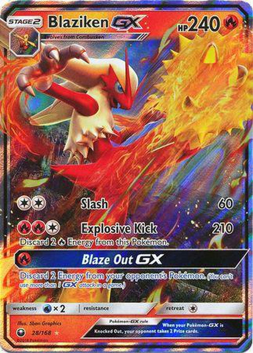 Blaziken GX - 28/168 - Ultra Rare - Celestial Storm-Cherry Collectables