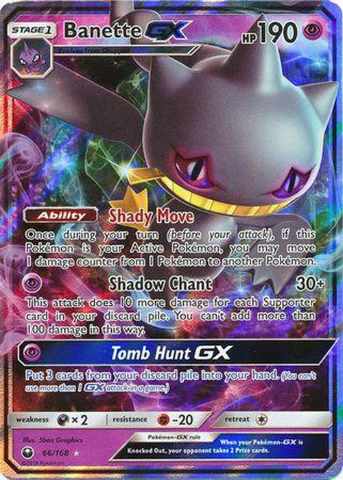 Banette GX - 66/168 - Ultra Rare - Celestial Storm-Cherry Collectables