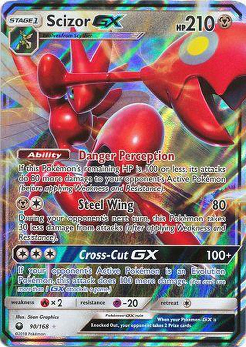 Scizor GX - 90/168 - Ultra Rare - Celestial Storm-Cherry Collectables