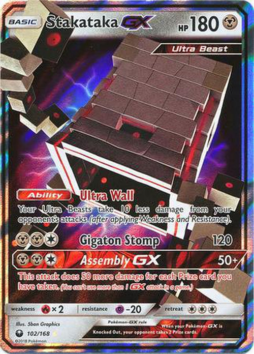 Stakataka GX - 102/168 - Ultra Rare - Celestial Storm-Cherry Collectables
