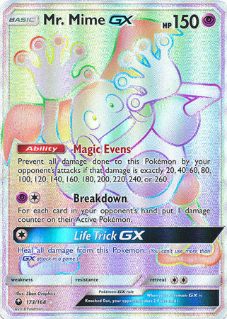 Mr. Mime GX - 173/168 - Hyper Rare - Celestial Storm-Cherry Collectables
