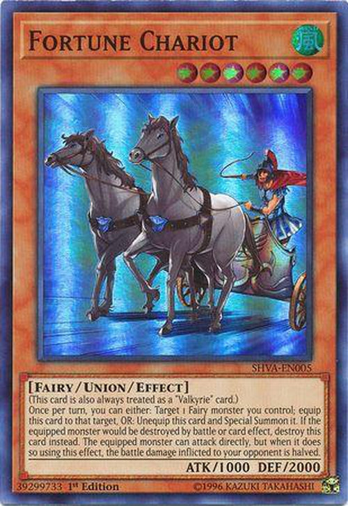 Fortune Chariot - SHVA-EN005 - Super Rare 1st Edition-Cherry Collectables
