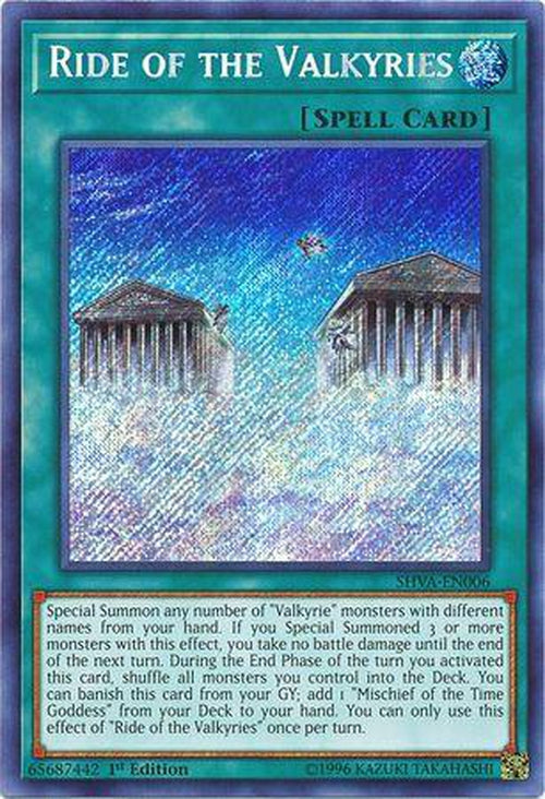 Ride of the Valkyries - SHVA-EN006 - Secret Rare 1st Edition-Cherry Collectables