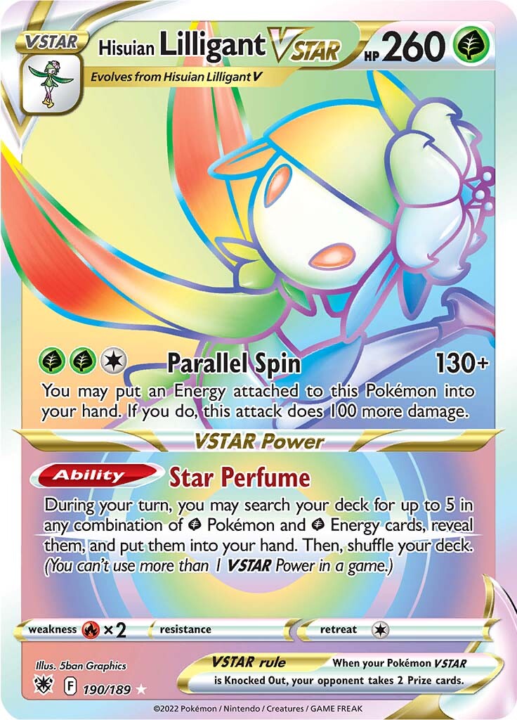Hisuian Lilligant VSTAR - 190/189 - Hyper Rare