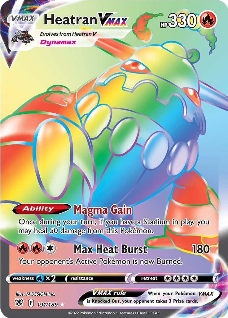 Heatran VMAX - 191/189 - Hyper Rare