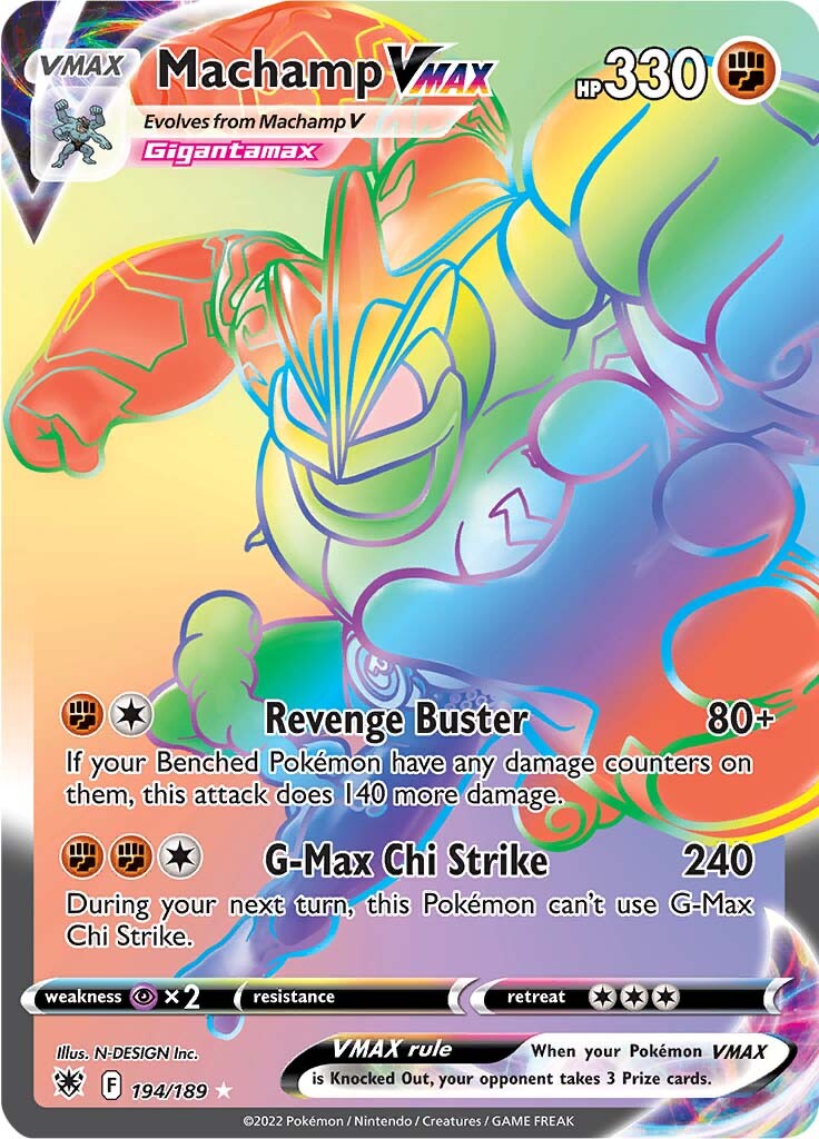 Machamp VMAX - 194/189 - Hyper Rare