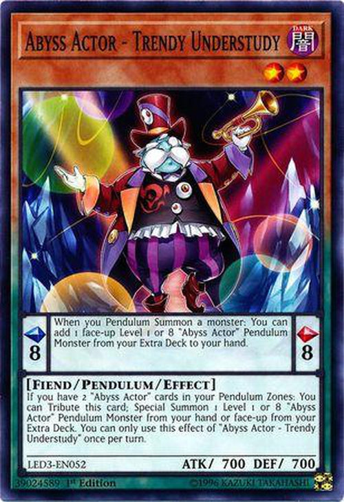 Abyss Actor - Trendy Understudy - LED3-EN052 - Common 1st Edition-Cherry Collectables