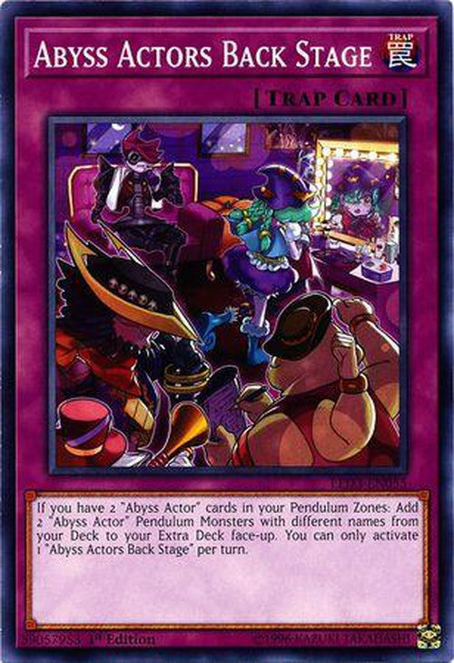 Abyss Actor Back Stage - LED3-EN055 - Common 1st Edition-Cherry Collectables