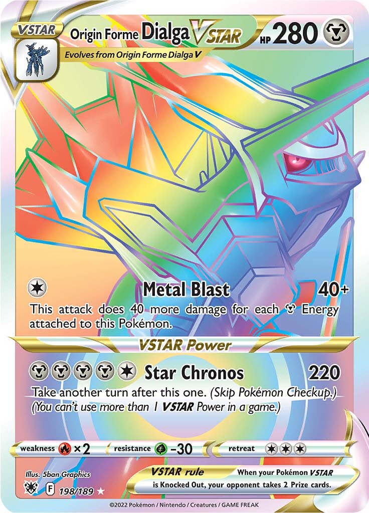 Origin Forme Dialga VSTAR - 198/189 - Hyper Rare