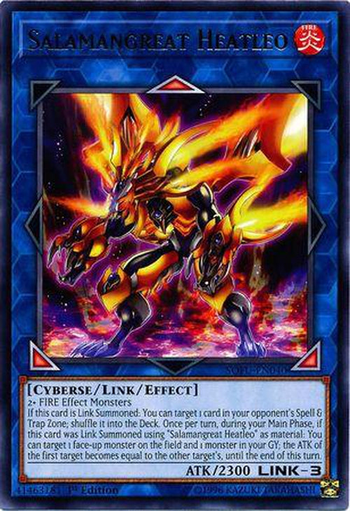 Salamangreat Heatleo - SOFU-EN040 - Rare 1st Edition-Cherry Collectables
