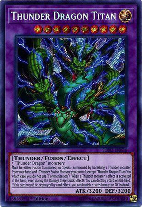 yugioh card thunder dragon Thunder Dragon Titan - SOFU-EN036