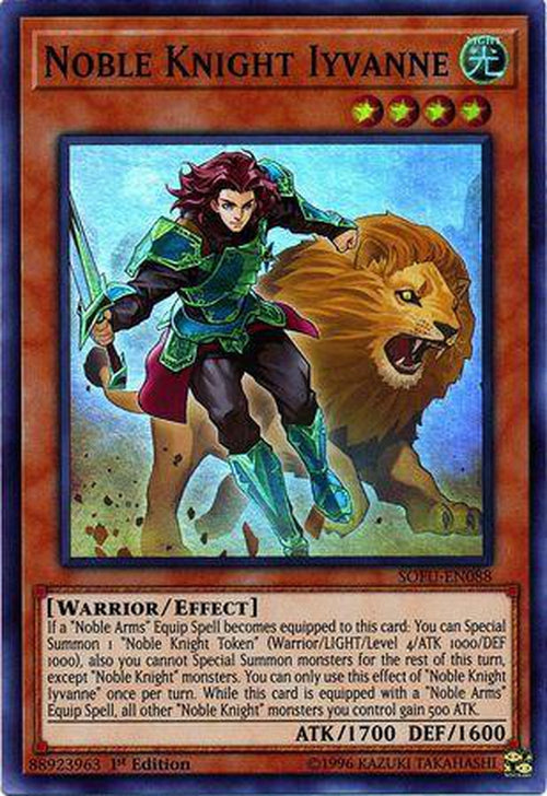Noble Knight Iyvanne - SOFU-EN088 - Super Rare 1st Edition-Cherry Collectables