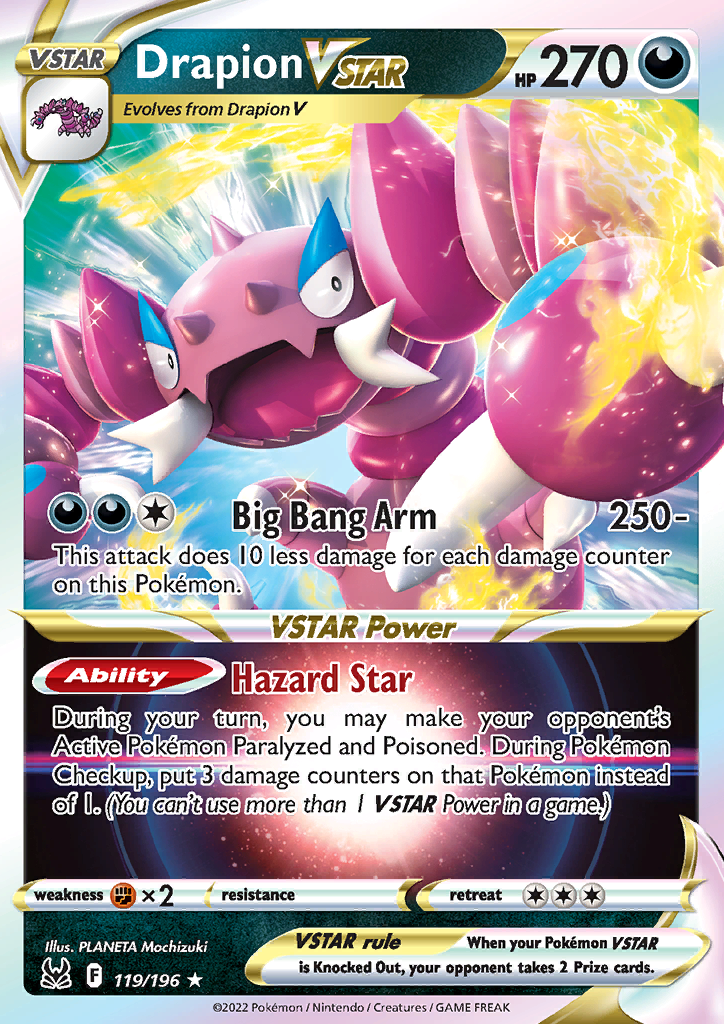 Drapion VSTAR - 119/196 - Ultra Rare Lost Origin