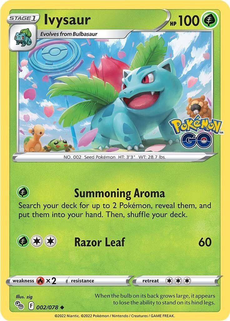 Ivysaur - 002/078 - Uncommon Pokemon Go