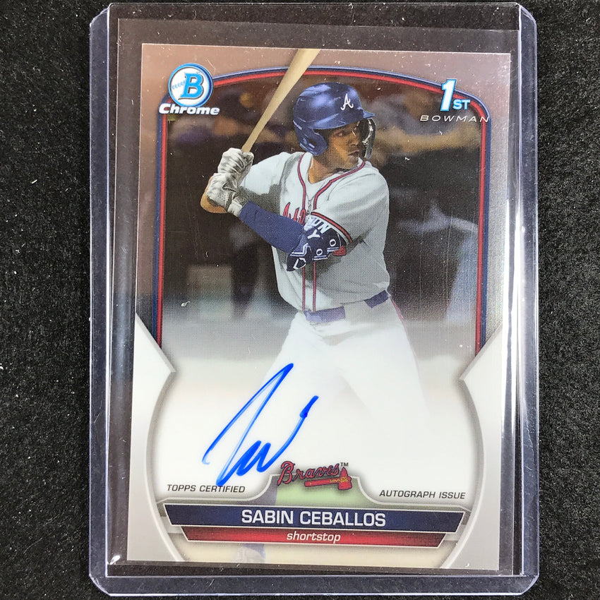 2023 Bowman Draft MLB SABIN CEBALLOS 1st Bowman Chrome Prospect Auto #SC