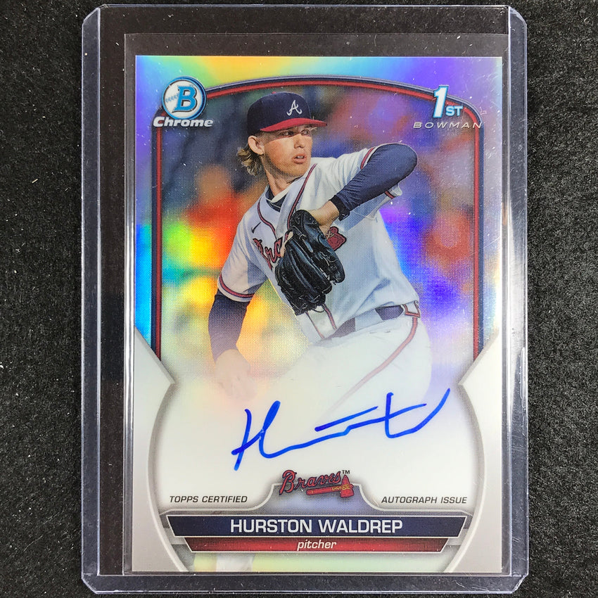 2023 Bowman Draft Mlb Hurston Waldrep 1st Bowman Prospect Auto Refractor 247/499
