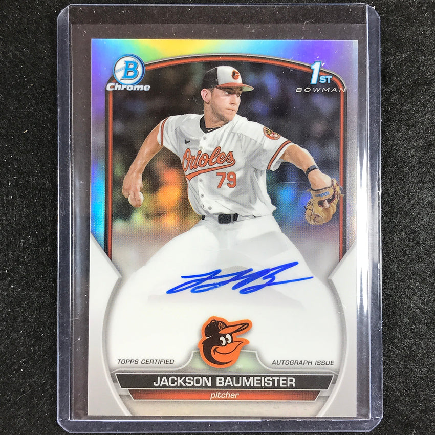 2023 Bowman Draft Jackson Baumeister 1st Bowman Prospect Auto Refractor 395/499