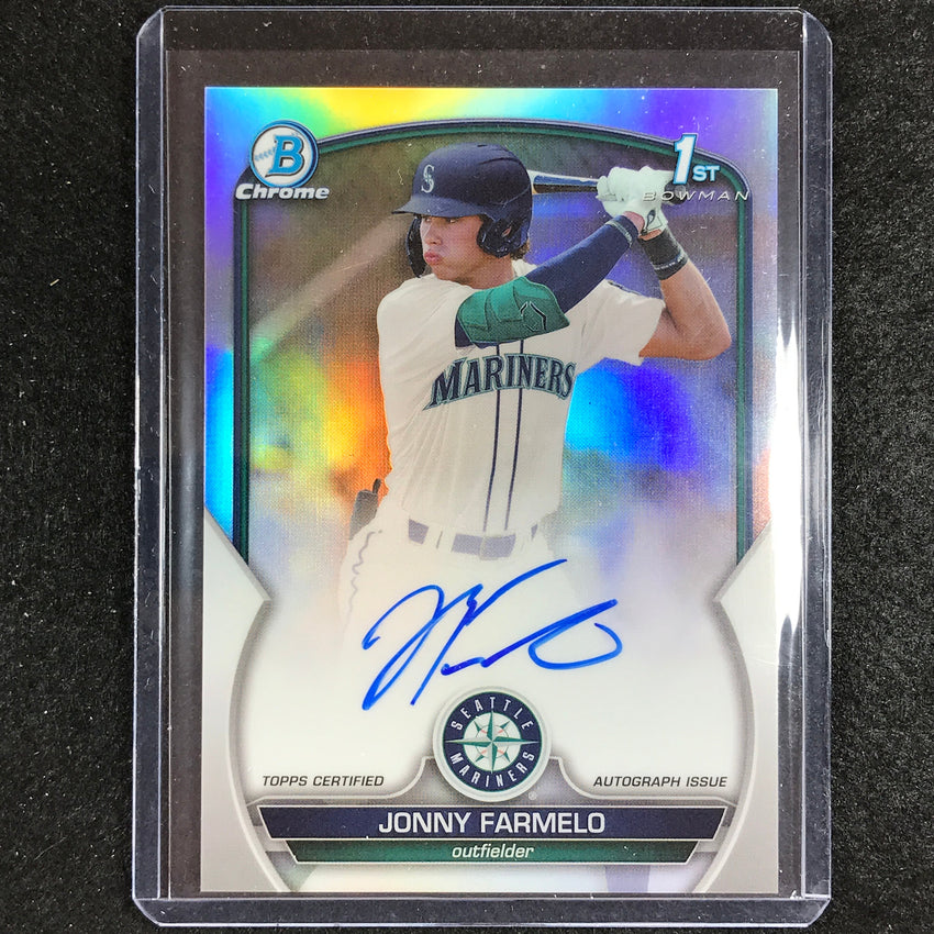 2023 Bowman Draft Mlb Jonny Farmelo 1st Bowman Prospect Auto Refractor 206/499