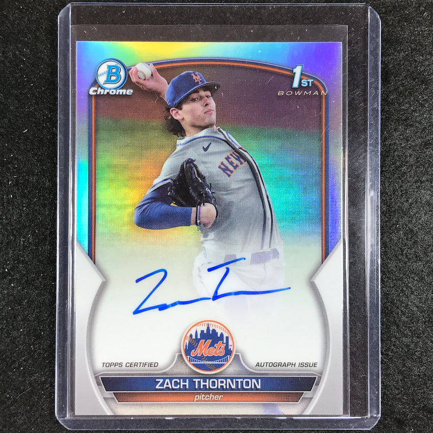 2023 Bowman Draft Mlb Zach Thornton 1st Bowman Prospect Auto Refractor 154/499